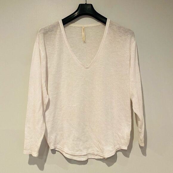 Aritzia The Group Babaton Thermal V-Neck Long Sleeve Size Small - Picture 1 of 6
